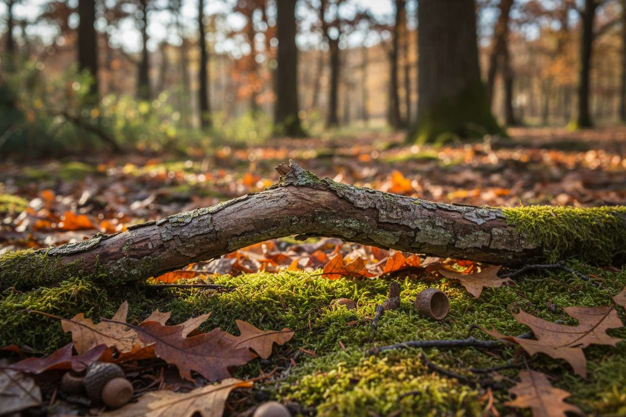 een dunnere tak van eikenhout